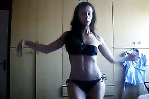 Homemade solo video with me dancing while wearing a bikini