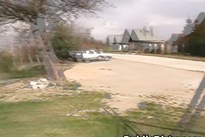 Looking into the camera and showing how a real woman should engulf a man's wang