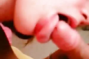 My barefaced girlfriend knows how to give a great head