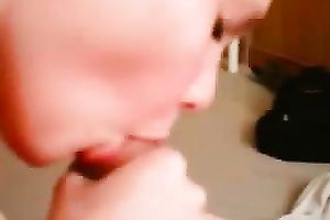 My barefaced girlfriend knows how to give a great head