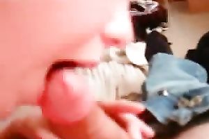 My barefaced girlfriend knows how to give a great head