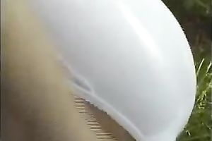 My seductive golden-haired whore in sunglasses teases me on web camera