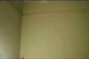 Amateur in red suit drilled on homemade tape and her cunt eaten