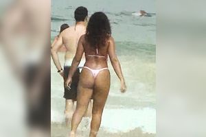 Hot hotties in bikini at the beach in Brasil