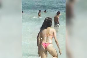 Hot hotties in bikini at the beach in Brasil