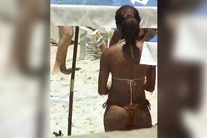 Hot hotties in bikini at the beach in Brasil