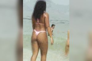 Hot hotties in bikini at the beach in Brasil