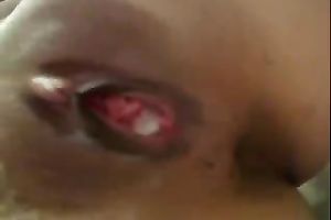 Very cute Asian web camera slutwife squirts on floor playing with dildos