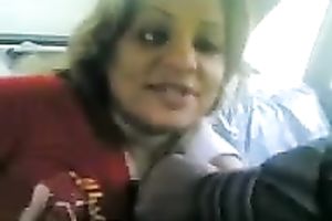 Fat Iraqui prostitute flashes her large pointer sisters in the car for free