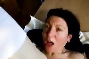 My perverted tattooed dark brown GF merits to get her one as well as the other holes screwed