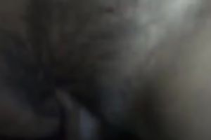 My meaty dark shlong permeates hirsute and juicy pussy of GF unfathomable