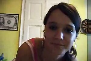 Charming brunette hair chick practices cook jerking on my inflexible knob