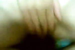 Cute dilettante Asian girlie receives her unshaved bawdy cleft drilled by her BF on livecam