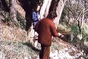 Dirty European wench in the kitchen with her 2 allies