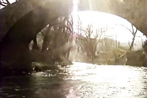 Dirty European wench in the kitchen with her 2 allies