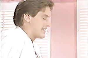 Thin swarthy hairy doxy acquires 2 large white shlong simultaneously