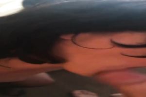 Dark haired pallid and cum hungry mother I'd like to fuck gives my ally awesome BJ