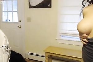 Two pallid lusty nymphos with natural mangos got willing for some show