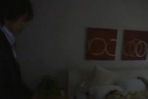 Pale skin brunette hair Japanese legal age teenager wakes up when her boyfriend begins teasing her