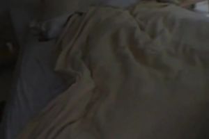 Pale skin brunette hair Japanese legal age teenager wakes up when her boyfriend begins teasing her