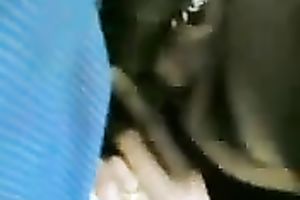 Amateur black skinned Desi dark brown nympho was blowing rigid jock