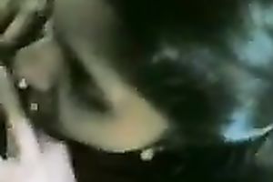 Amateur black skinned Desi dark brown nympho was blowing rigid jock