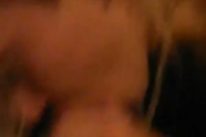 Awesome blonde haired ex-girlfriend of mine gives me quite precious BJ