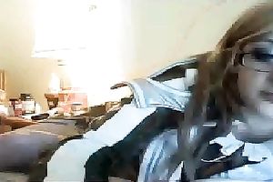 Alluring blonde playgirl flirts with me in tempting maid suit