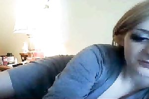 Alluring blonde playgirl flirts with me in tempting maid suit