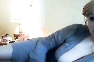 Alluring blonde playgirl flirts with me in tempting maid suit