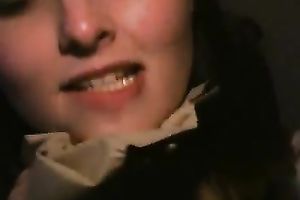 My barefaced rod longing gf enjoys her gloryhole three-some
