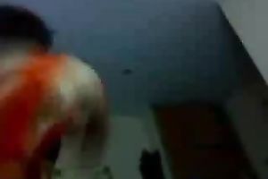 Submissive Indian prostitute hops on my hard shlong reverse cowgirl