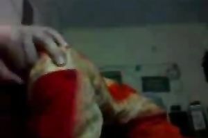 Submissive Indian prostitute hops on my hard shlong reverse cowgirl