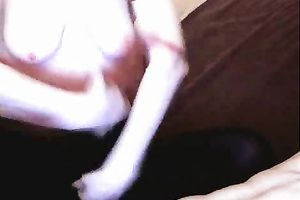 Brown haired Russian cam doxy gives irrumation to her paramour