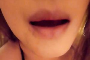 Torrid slutwife with dark hair was posing in underware in advance of stroking schlong