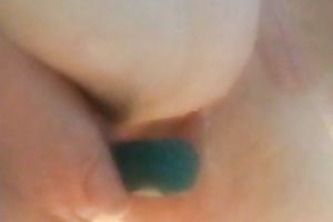 Mature auburn fatso with huge boobs was teasing her own old twat