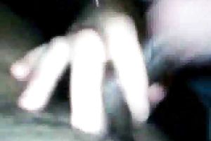 White teeny college wench blows my big beautiful woman right in my car