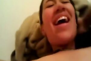 Hot dark brown bestfriend munches my bawdy cleft on POV clip