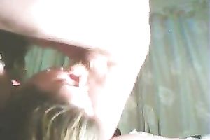 Petite girlfriend sucking penis and getting her 1st ever facial