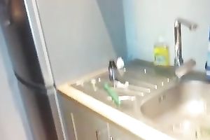 All concupiscent ex-wife of my buddy posed in her dark nylon nylons and went solo