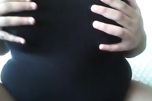 Extremely massive saggy boobies of cam slutty anon black cock slut are breathtaking