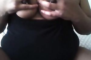 Extremely massive saggy boobies of cam slutty anon black cock slut are breathtaking