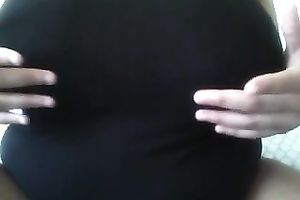 Extremely massive saggy boobies of cam slutty anon black cock slut are breathtaking