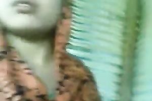 Cute non-professional Indian dirty slut wife gives quick head to her stud