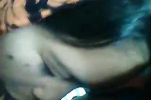 Cute non-professional Indian dirty slut wife gives quick head to her stud