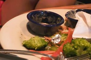 Sexy and luscious brunette hair honey loves engulfing knob on cam