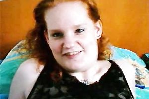 Ginger haired fat housewife joyfully exposes her hairy cunt