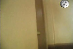Short-haired dark brown german black cock sluts getting undressed on web camera