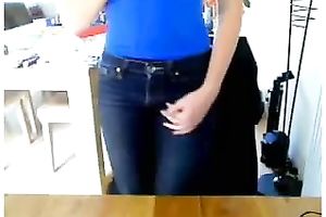 She is about to flash her petite and hawt appetizing whoppers to camera