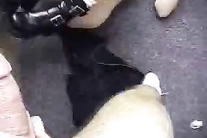 Nasty golden-haired dilettante doxy is on the try-out with some act